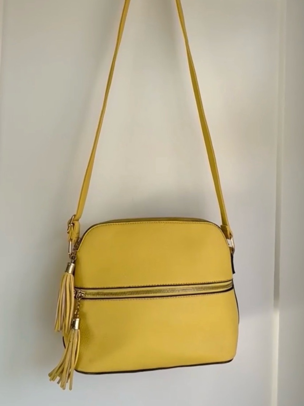 DASEIN | Yellow Crossbody Shoulder Bag With Built in Money Pouch